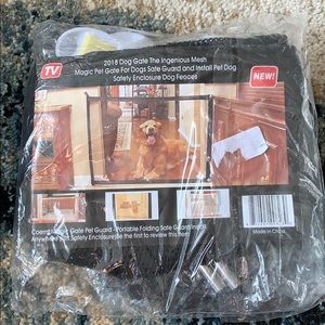 Clear Mesh Dog Gate